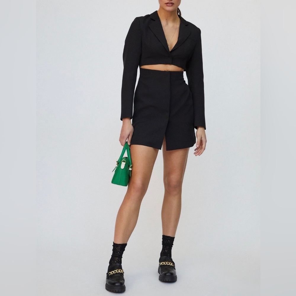 NWT! Mare Mare x Anthropologie Blazer Mini Dress Black Size Medium $190